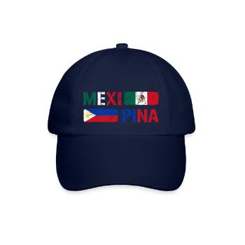 Philippinen Filipina Mexiko Herz DNA I Geschenk - Baseballkappe - Blau/Blau - Vorne