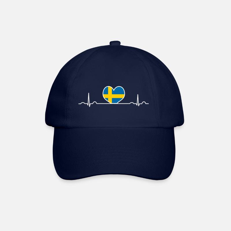 Schweden - Baseballkappe - Blau/Blau