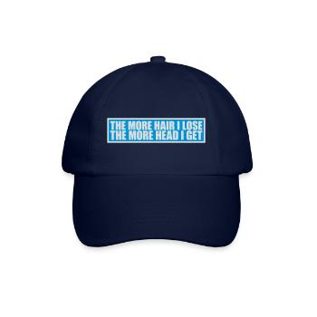 J’ai plus de tête - Casquette classique - bleu/bleu - Devant