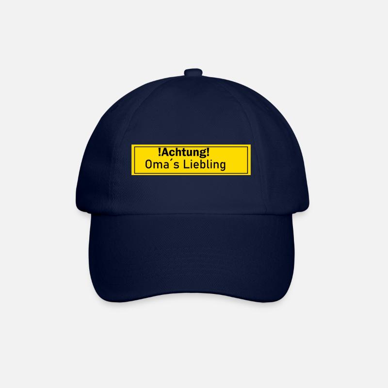 Omas Liebling Oma Hund Enkel Geschenk Geschenkidee - Baseballkappe - Blau/Blau