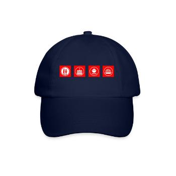 Trading de Bitcoin et d'actions cryptographiques - Casquette classique - bleu/bleu - Devant