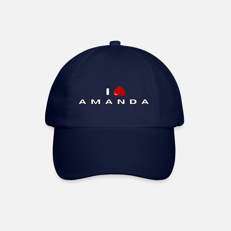 I hate Amanda - Baseball Cap - blue/blue