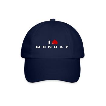I hate Monday - Baseball Cap - blue/blue - Front