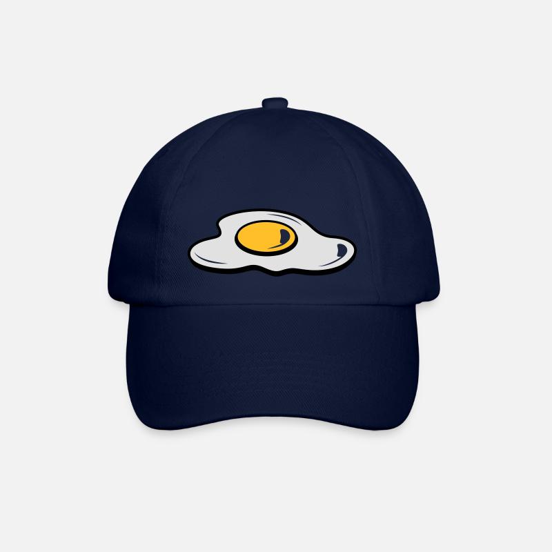 Ein Spiegelei - Baseballkappe - Blau/Blau
