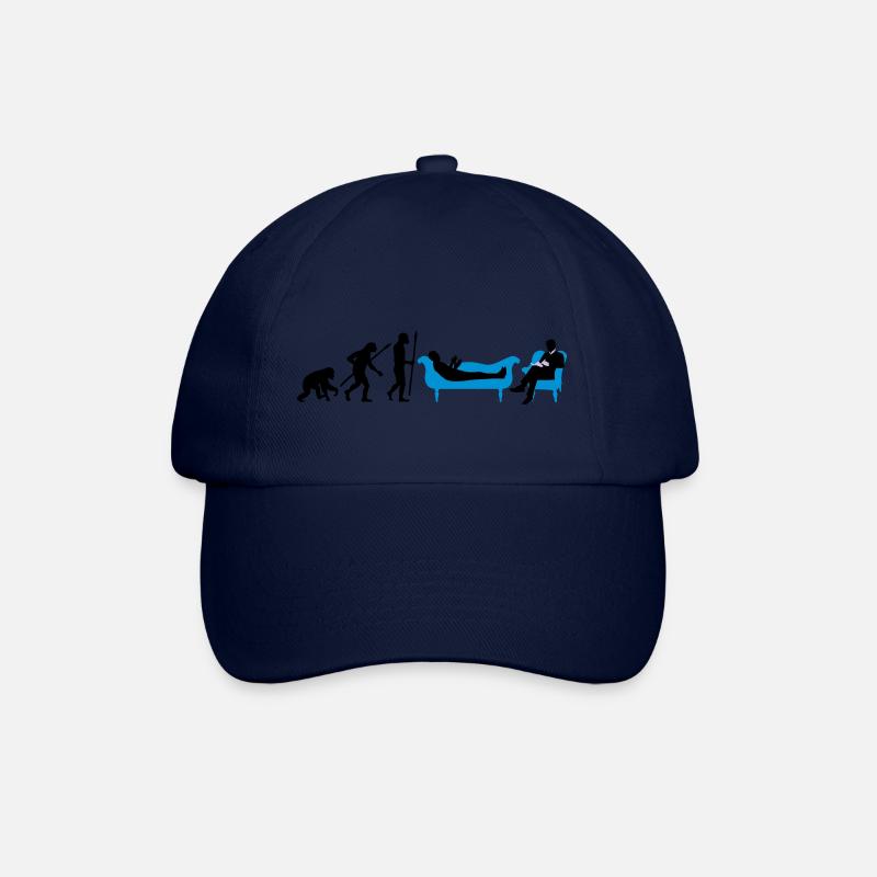evolution_therapeut_psychologe_11_2016_b - Baseballkappe - Blau/Blau