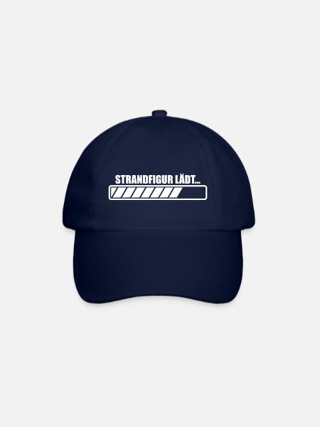 Strandfigur Lädt - Lustiger Diät Spruch - Baseballkappe - Blau/Blau