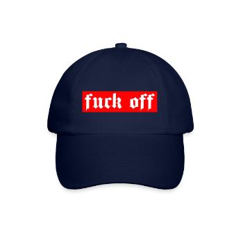 Fuck off - Baseball Cap - blue/blue - Front