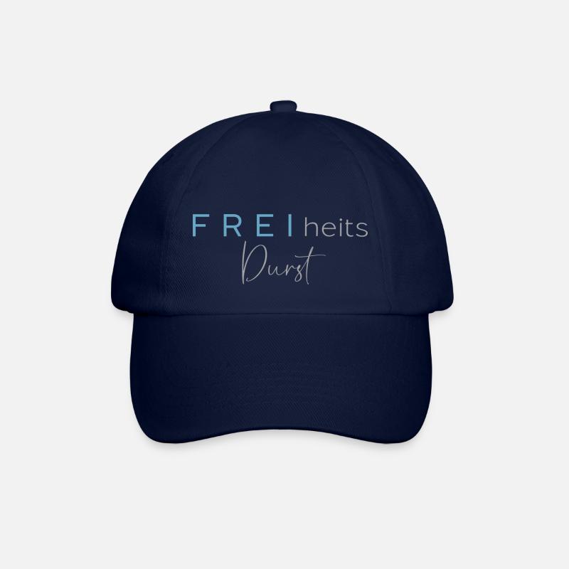 FREIheitsdurst grau - Baseballkappe - Blau/Blau