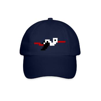 Cigogne Alsace Pixel #tshirtalsace #tshirtcigogne - Casquette classique - bleu/bleu - Devant
