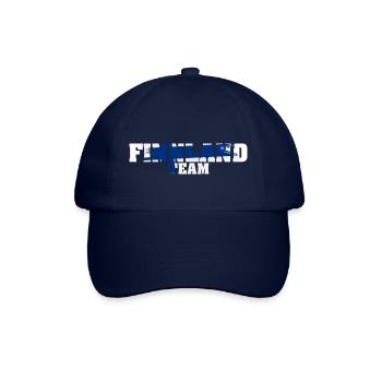 Finnland Crew Flagge Urlaub Geschenk - Baseballkappe - Blau/Blau - Vorne