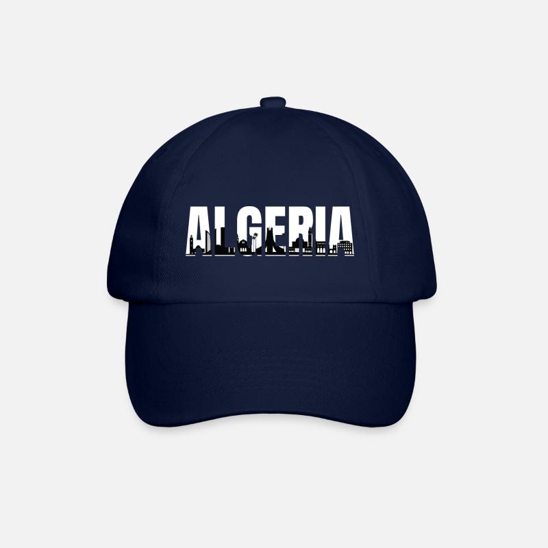 Algeria cities and monuments - Baseball Cap - blue/blue