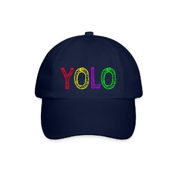 Yolo - You only live once - Baseballkappe - Blau/Blau - Vorne