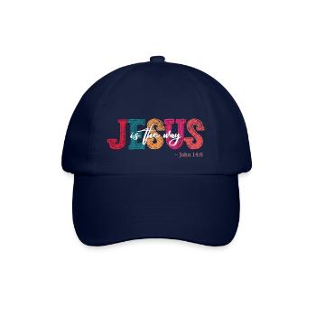 Jesus is the way Church Christian Ladies Gentlemen - Baseball Cap - blue/blue - Front