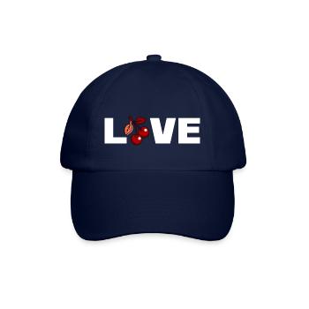 Love - cerises - Casquette classique - bleu/bleu - Devant