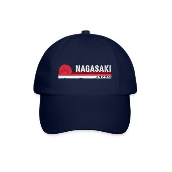 Vintage Retro Nagasaki Japan for Asia Lover Men - Baseball Cap - blue/blue - Front