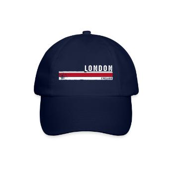 London England Vintage Heritage Design Souvenir - Baseball Cap - blue/blue - Front