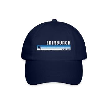 Edinburgh Scotland Scottish Souvenir for UK - Baseball Cap - blue/blue - Front