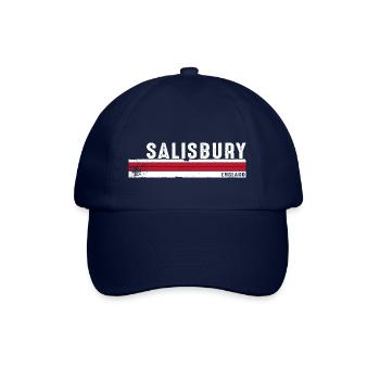 Vintage Salisbury England Retro Erbe - Baseballkappe - Blau/Blau - Vorne