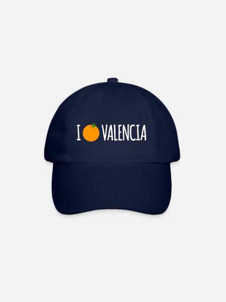 I Love Valencia - Baseballkappe - Blau/Blau