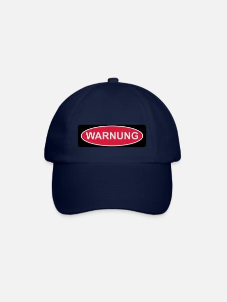 Warnung - Baseballkappe - Blau/Blau