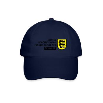 Gottes schönste Gabe ist und bleibt der Schwabe - Baseballkappe - Blau/Blau - Vorne