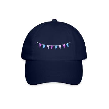 Blue and Purple Bunting - Baseball Cap - blue/blue - Front