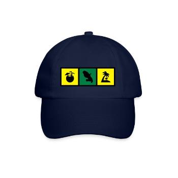Martinique / 972 / Martiniquais / Martiniquaise - Casquette classique - bleu/bleu - Devant