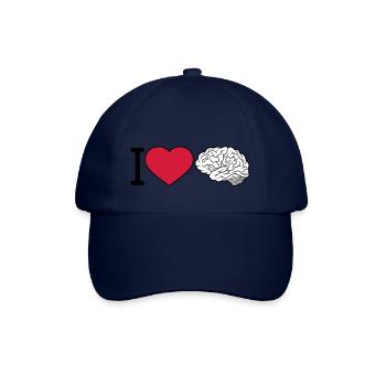 J'aime le cerveau - Casquette classique - bleu/bleu - Devant