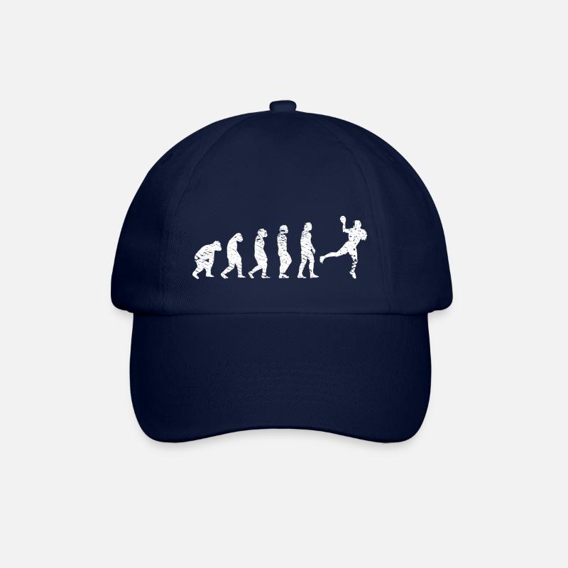 Handball Handballer Evolution Handballspieler Team - Baseballkappe - Blau/Blau