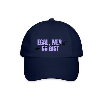 egal wer du bist design - Baseballkappe - Blau/Blau - Vorne