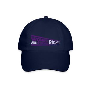 womens rights feminist quote - Baseball Cap - blue/blue - Front