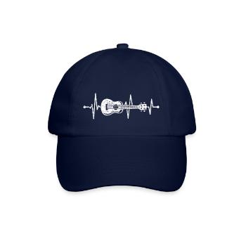 Hawaii Ukulele Guitar Heartbeat Uke Music - Baseball Cap - blue/blue - Front