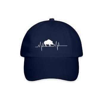 Boar Heartbeat - Baseball Cap - blue/blue - Front
