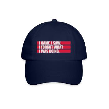 Je suis venu voir oublier - Casquette classique - bleu/bleu - Devant