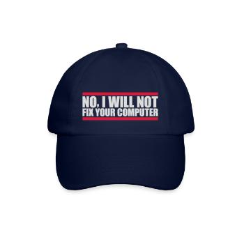 Ne pas réparer votre ordinateur - Casquette classique - bleu/bleu - Devant