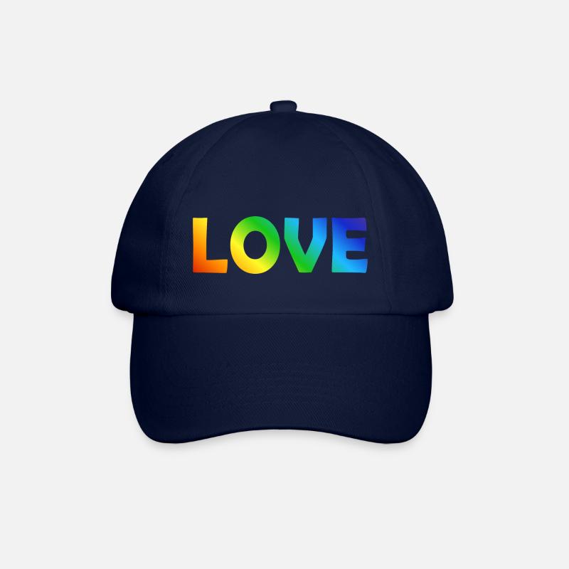 LOVE - Baseballkappe - Blau/Blau