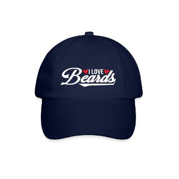 I love Beards - Baseball Cap - blue/blue - Front