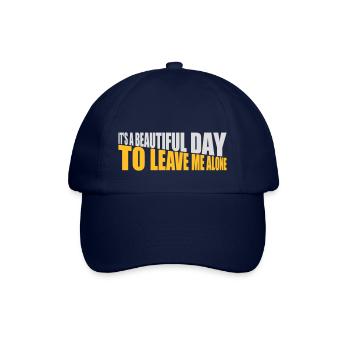 leave me alone day - Baseballkappe - Blau/Blau - Vorne