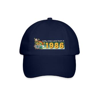 Les chanceux sont nés en 1986 tee St. Patrick’s - Casquette classique - bleu/bleu - Devant