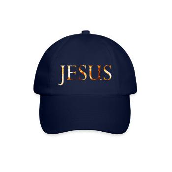 Jesus Feuerball - Baseballkappe - Blau/Blau - Vorne