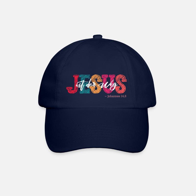 Jesus ist der Weg Kirche Christliches Damen Herren - Baseballkappe - Blau/Blau