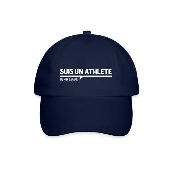 Je suis un athlète de mon canapé - Casquette classique - bleu/bleu - Devant