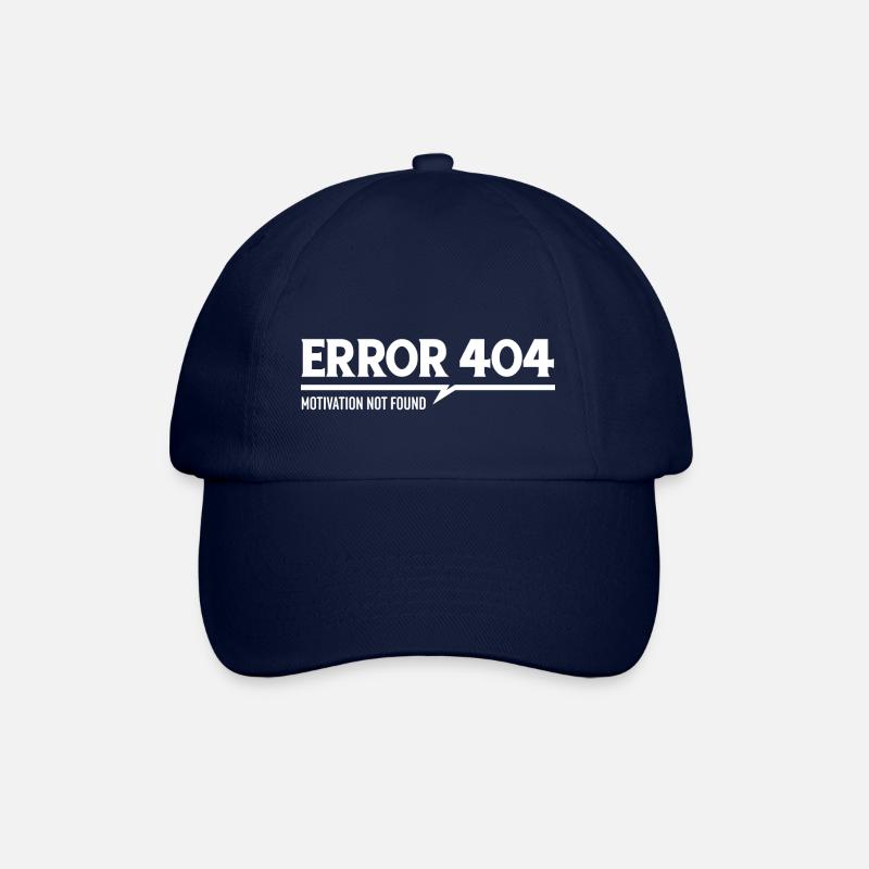 Error 404 motivation not found - Casquette classique - bleu/bleu