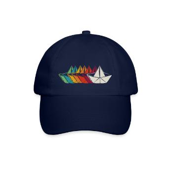 Capitaine de bateau en papier - Casquette classique - bleu/bleu - Devant