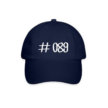 #089 - 089 Vorwahl München Telefon telefonieren - Baseballkappe - Blau/Blau - Vorne