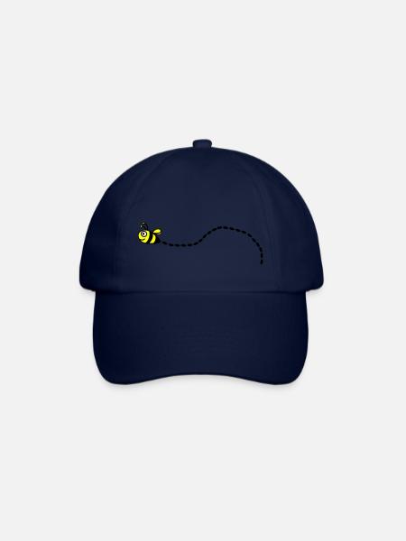 Biene - Baseballkappe - Blau/Blau