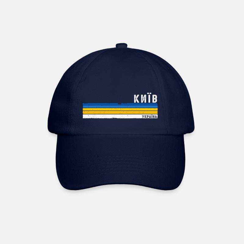 Stolz darauf, Kiew zu lieben - Feiern Sie das ukrainische Erbe - Baseballkappe - Blau/Blau