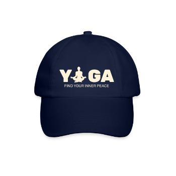 Yoga innerer Frieden Entspannung Frauen - Baseballkappe - Blau/Blau - Vorne
