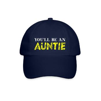 You'll be an auntie Geschenkidee Tante schwanger - Baseballkappe - Blau/Blau - Vorne