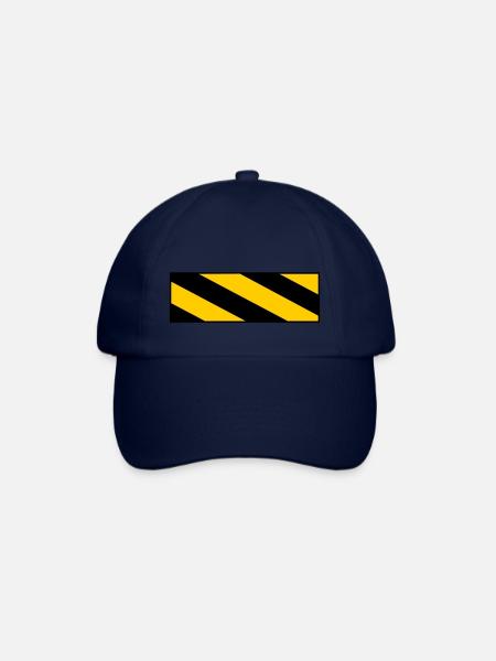 warning sign - Baseballkappe - Blau/Blau